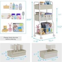 Baby Nappy Trolley Art.199290 Bērna istabas plaukts