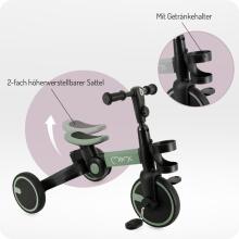 MoMi Filo 3-in-1 Tricycle Art.202894  A transformable children's tricycle with or without pedals, weighing up to 25 kg