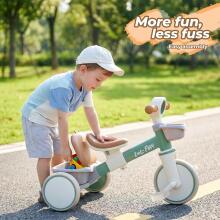 LOL-FUN  Balance Bike Tricycle Art.202896 A children's balance bike for children from 1 year old, adjustable, with a basket and removable pedals.