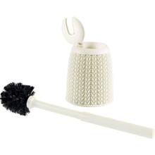 Toilet brush with holder Knit &Oslash;14x43cm white