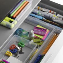 Box Sistemo Organizer 8 37.5 x 15 x 5 cm transparent/light grey 