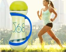 Dumbbell bottle 560ml, light green