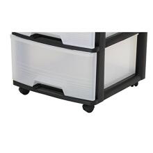 4 Drawer System 20L Drawer System 37x39x80,5cm black/translucent