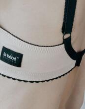 La Bebe™ Lingerie Basic Bio Cotton Art.20902 Nude&Black Barošanas krūšturis