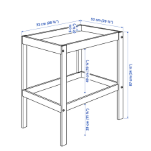La Bebe™ Changing table Art.12665 Transparent white
