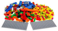 I-Toys Bricks Art.A-1677  Конструктор 1526 шт.+основание