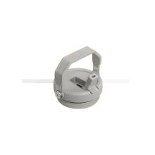 Thermal mug with a straw The IceFlow Flip Straw Tumbler 0.89L light gray