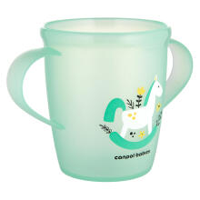 CANPOL BABIES cup with handles for toddlers, green color, 250 ml, 2/101_gre
