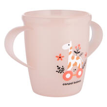 CANPOL BABIES cup with handles for toddlers, TOYS, coral, 250 ml, 2/101_pin