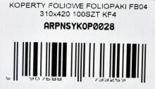 FOILIJAS APLOKSNES FB04 310X420 100GAB KF4