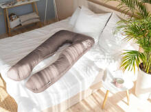 La Bebe™ Cushy Maternity Pillow Art.91913 Beige 155x80cm