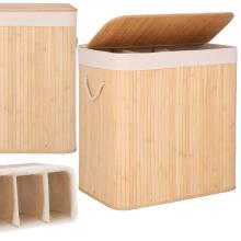 Bamboo laundry basket Springos HA0154 150L