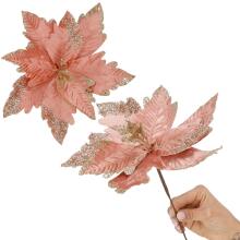 Springos Ziemassvētku rotājums  poinsettia 27 cm CA1259