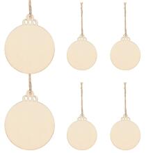 CA0769 WOODEN DECORATION 6 PCS.