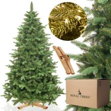 Artificial Christmas tree Premium Royal Trees Siberian fir with wooden stand Springos CT0183 220 cm