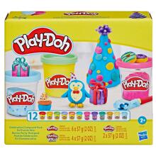 PLAY-DOH celebration compound pack 12 pcs