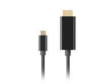 KABELIS LANBERG USB-C(M)->HDMI(M) 1M 4K 60HZ MELNS