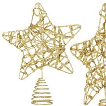 Christmas tree top, gold star Springos CA0785