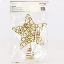 Christmas tree top, gold star Springos CA0785