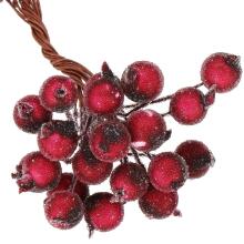 Artificial decorative rowan, frosted branch Springos CA0745 100 pcs