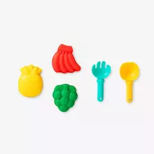 Bebe Basic Sand Toys Art.214967 Fruit themed sand toys - 6 pcs