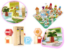 Ikonka Wooden Blocks Art.KX6198