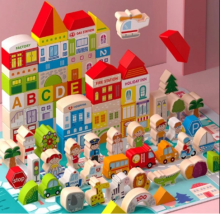 Ikonka Wooden Blocks Art.KX6198