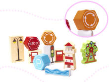 Ikonka Wooden Blocks Art.KX6198