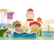 Ikonka Wooden Blocks Art.KX6198