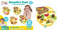 Gerardo's Toys puuviljade komplekt korvis