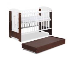 Klups Safari Giraffe Art.21626 Baby crib with a drawer