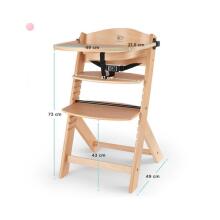 KinderKraft Enock Art.219050 Natural  Koka barošanas krēsls