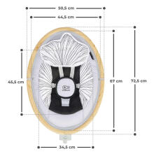 KinderKraft Lumi  Art.221504  Grey Šūpuļkrēsliņs