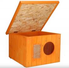 Cat house Springos CH001 teak