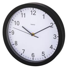 Hama 00186338 Wall clock Pure 25cm Quiet Black