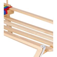 Bebe Basic Wood Sledge Art.SAN006 Wooden sled with backrest and seat and handle  90 x 32 cm