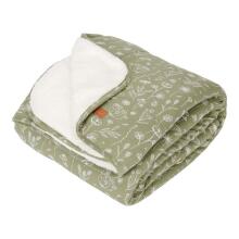 Little Dutch Cot Blanket Art.TE11021011 Flowers Olive