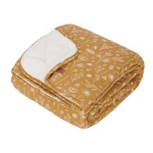Little Dutch Cot Blanket Art.TE11021080 Flowers Ochre