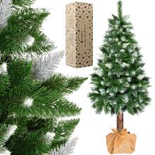 Christmas tree on a trunk Springos CT0179 180 cm snow-covered