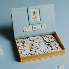 Tutufamily Alphabet Art.223046 Magnetic alphabet for teaching reading Lithuanian/English (LT/EN)