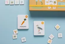 Tutufamily Alphabet Art.223046 Magnetic alphabet for teaching reading Estonian/English (ET/EN)