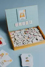 Tutufamily Alphabet Art.223047 Magnetic alphabet for learning to read German/English (DE/EN)