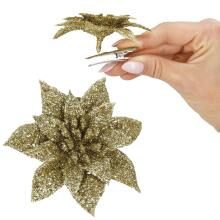 Christmas decoration "Poinsettia" Springos CA0725 11x11 cm