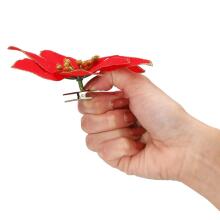 Christmas decoration "Poinsettia" Springos CA0732 13x13 cm