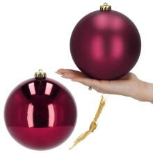 Christmas baubles Springos CA1179 2 pcs 15 cm burgundy