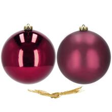 Christmas baubles Springos CA1179 2 pcs 15 cm burgundy