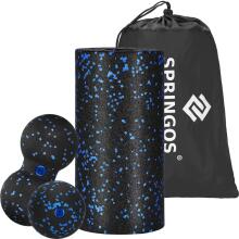 Massage Set 3-in-1: Foam Roller, Ball, Double Ball, Carry Bag Springos FR0025