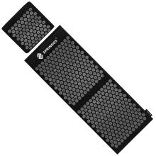 Acupressure mat with spiked cushion, body stimulator, relaxation massager, Springos FA0153 black