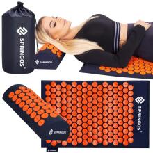 Acupressure mat with spikes Springos FA0155 65x41 cm with a pillow, relaxation massager