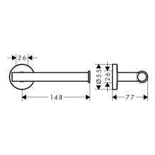 Настенный держатель для туалетной бумаги Hansgrohe Logis Universal 41726000